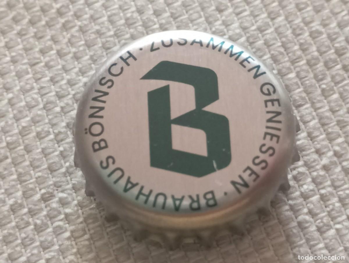 Coleccionismo de cervezas: Chapa tap&oacute;n corona de la cerveza alemana BRAUHAUS B&Ocirc;NNSCH ZUSAMMEN GENIESSEN