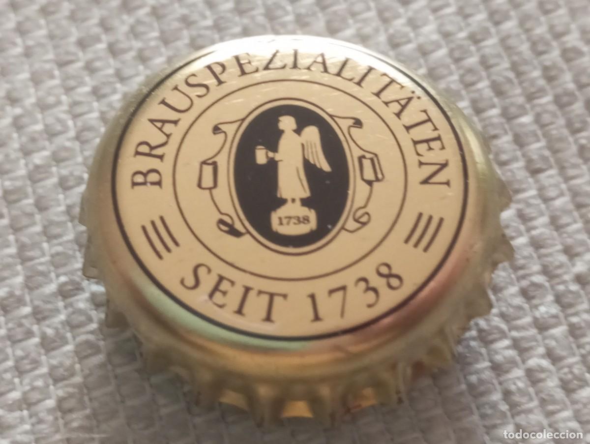 Coleccionismo de cervezas: Chapa tap&oacute;n corona de la cerveza alemana ENGEL KELLERBIER NATURTR&Uuml;B BRAUSPEZIALIT&Auml;TEN SEIT 1738