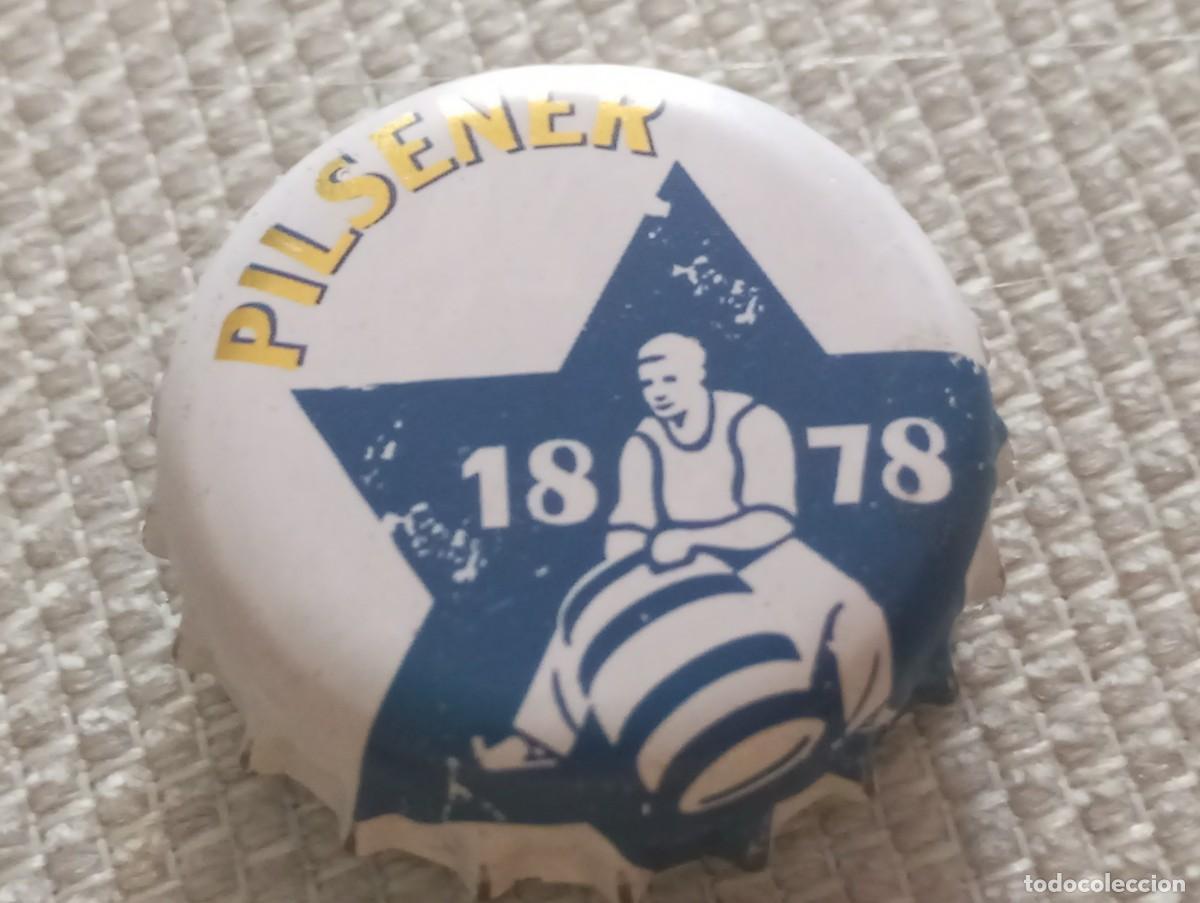 Coleccionismo de cervezas: Chapa tap&oacute;n corona de la cerveza alemana KARLSBERG PILSENER 1878