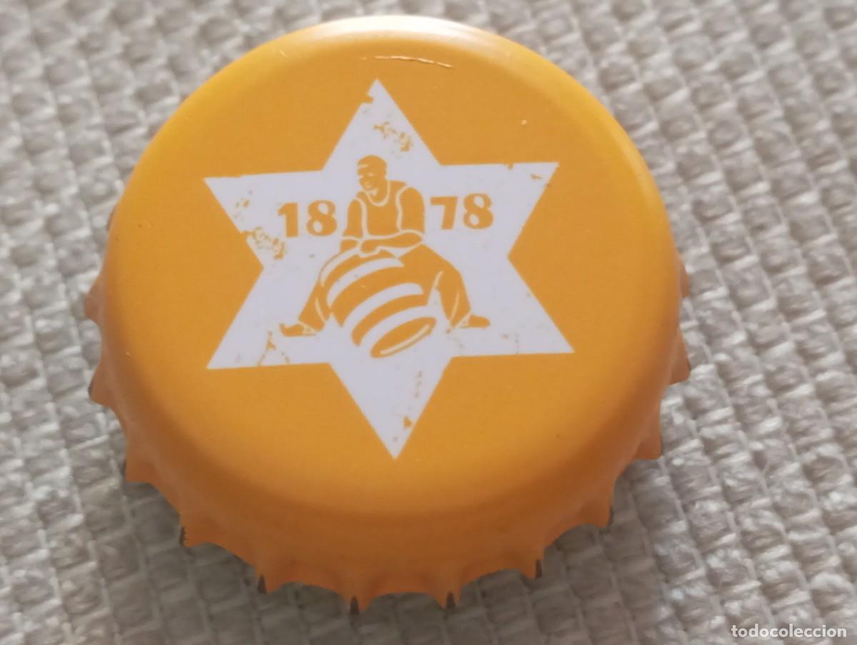Coleccionismo de cervezas: Chapa tap&oacute;n corona de la cerveza alemana KARLSBERG BRAUERMALZ 1878