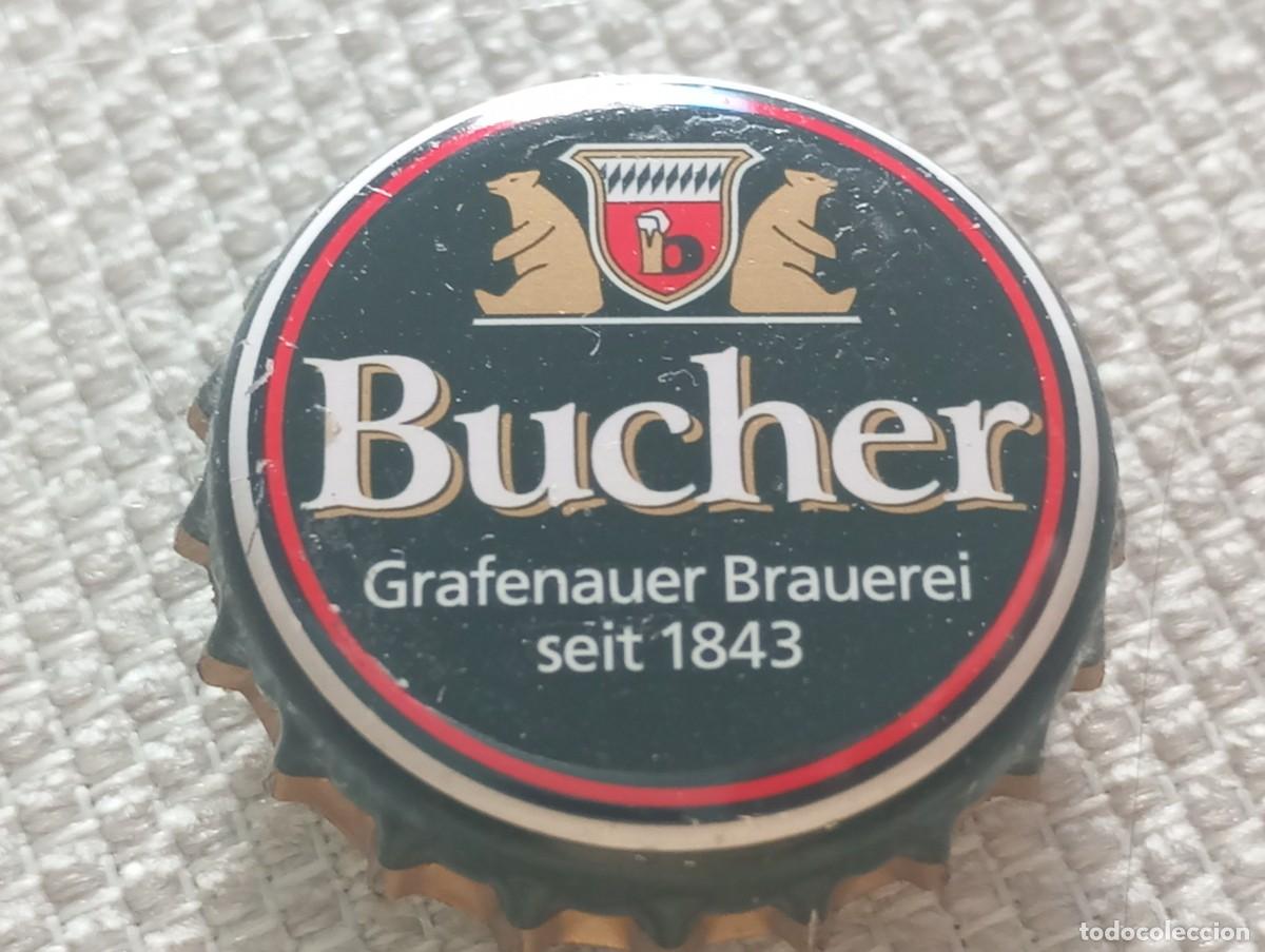 Coleccionismo de cervezas: Chapa tap&oacute;n corona de la cerveza alemana BUCHER GRAFENAUER BRAUEREI SEIT 1843