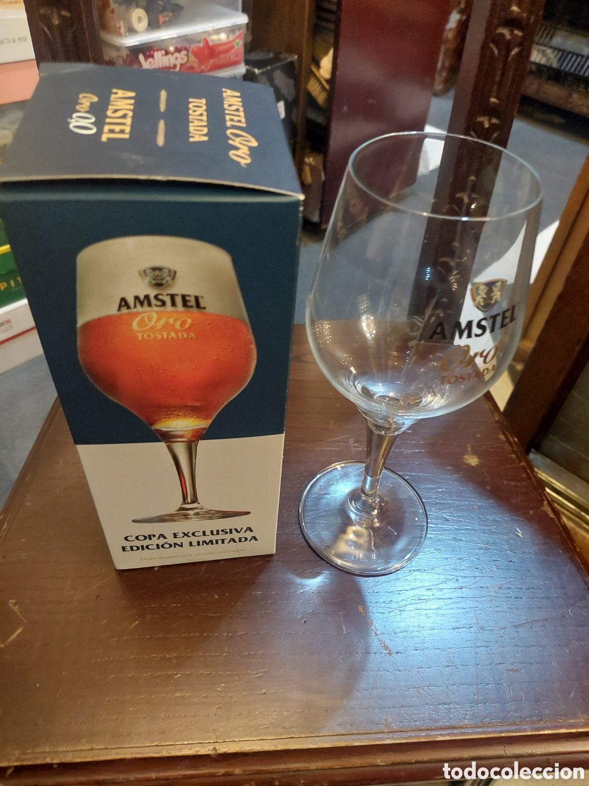 Coleccionismo de cervezas: AMSTEL COPA EXCLUSIVA EDICI&Oacute;N LIMITADA CRISTAL