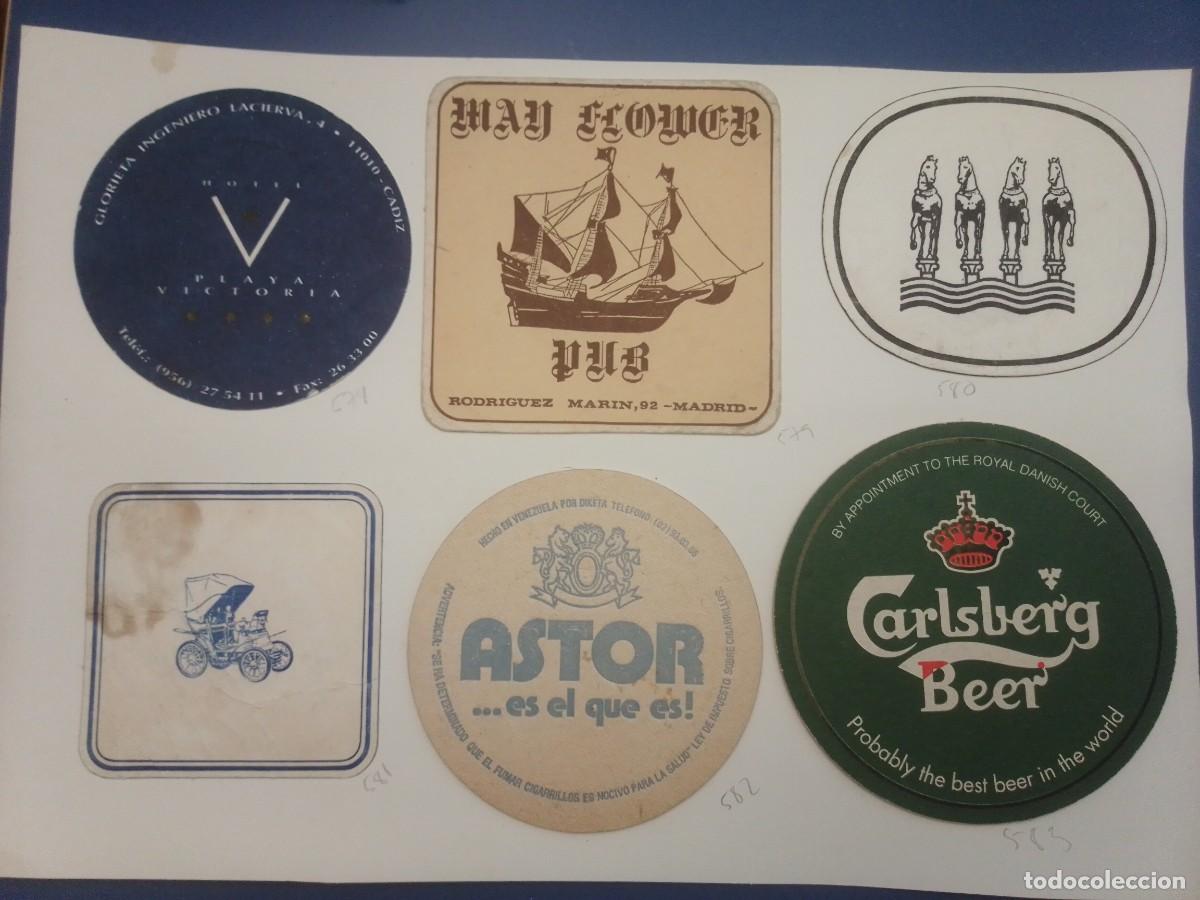 Coleccionismo de cervezas: LOTE DE 6 POSAVASOS ANTIGUOS &ndash; MEMORABILIA PREMIUM: CADIZ HIST&Oacute;RICO, NOCHE MADRILE&Ntilde;A VINTAGE, TABACO
