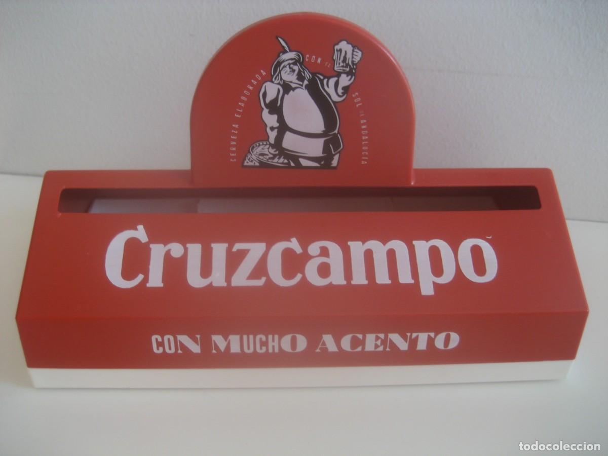 Coleccionismo de cervezas: SERVILLETERO PLASTICO CERVEZA CRUZCAMPO