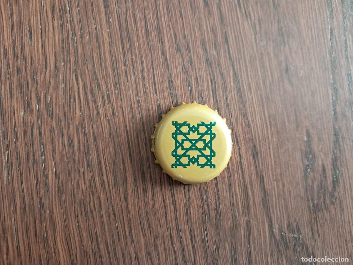 Coleccionismo de cervezas: chapa tap&oacute;n corona de cerveza, Alhambra.