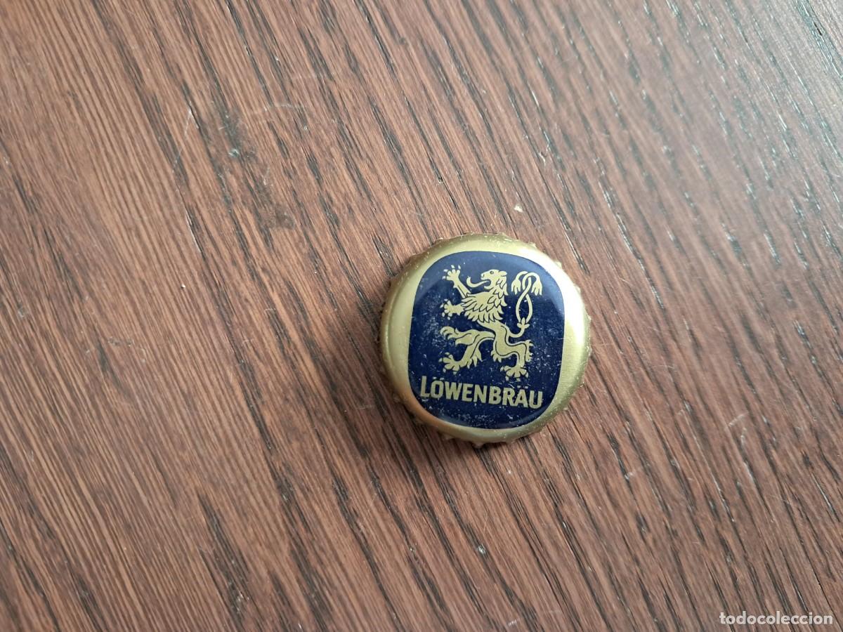 Coleccionismo de cervezas: chapa tap&oacute;n corona de cerveza, Lowenbrau.