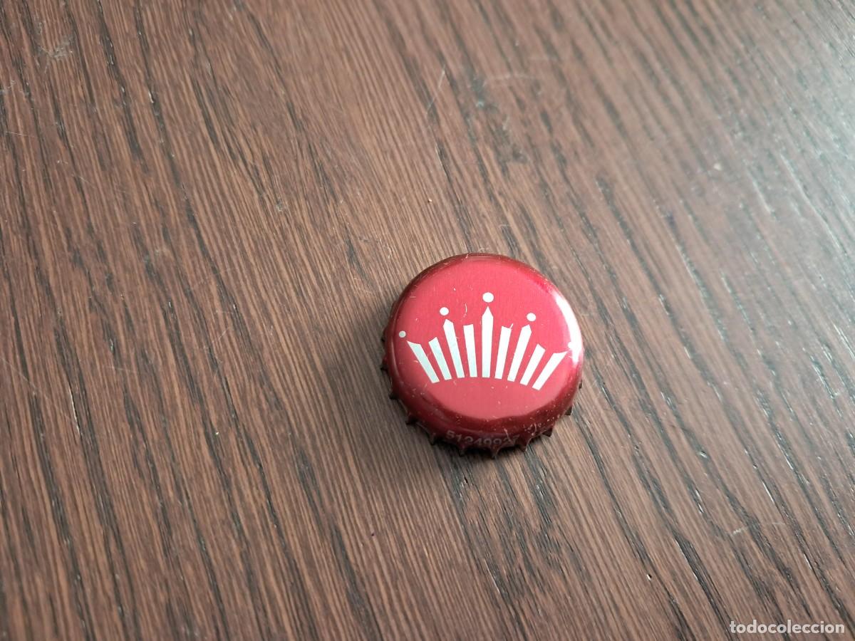 Coleccionismo de cervezas: chapa tap&oacute;n corona de cerveza, budweiser.