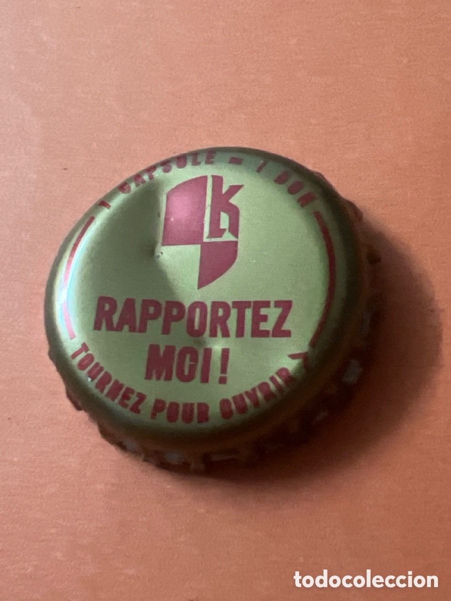 Coleccionismo de cervezas: T4/X159/B3. CHAPA CERVEZA - FRANCIA - K RAPPORTEZ MOI ! 1 CAPSULE = 1 DON TOURNEZ POUR OUVRIR