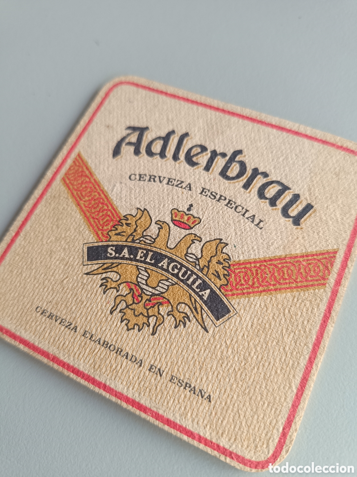 Sammeln von Brauereiartikeln: Posavasos Adlerbrau cerveza San Miguel