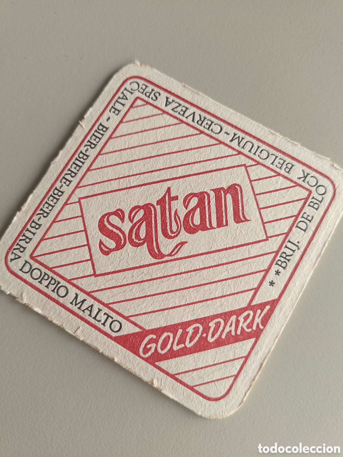 Coleccionismo de cervezas: Posavasos cerveza Satan
