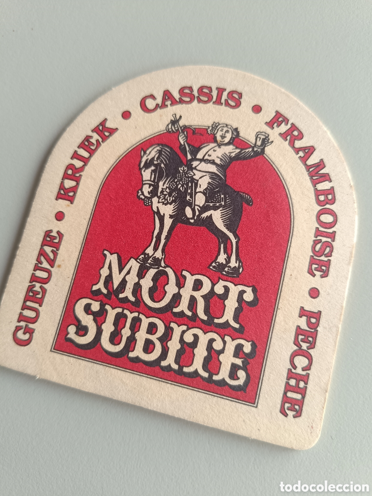 Coleccionismo de cervezas: Posavasos cerveza Mort Subite
