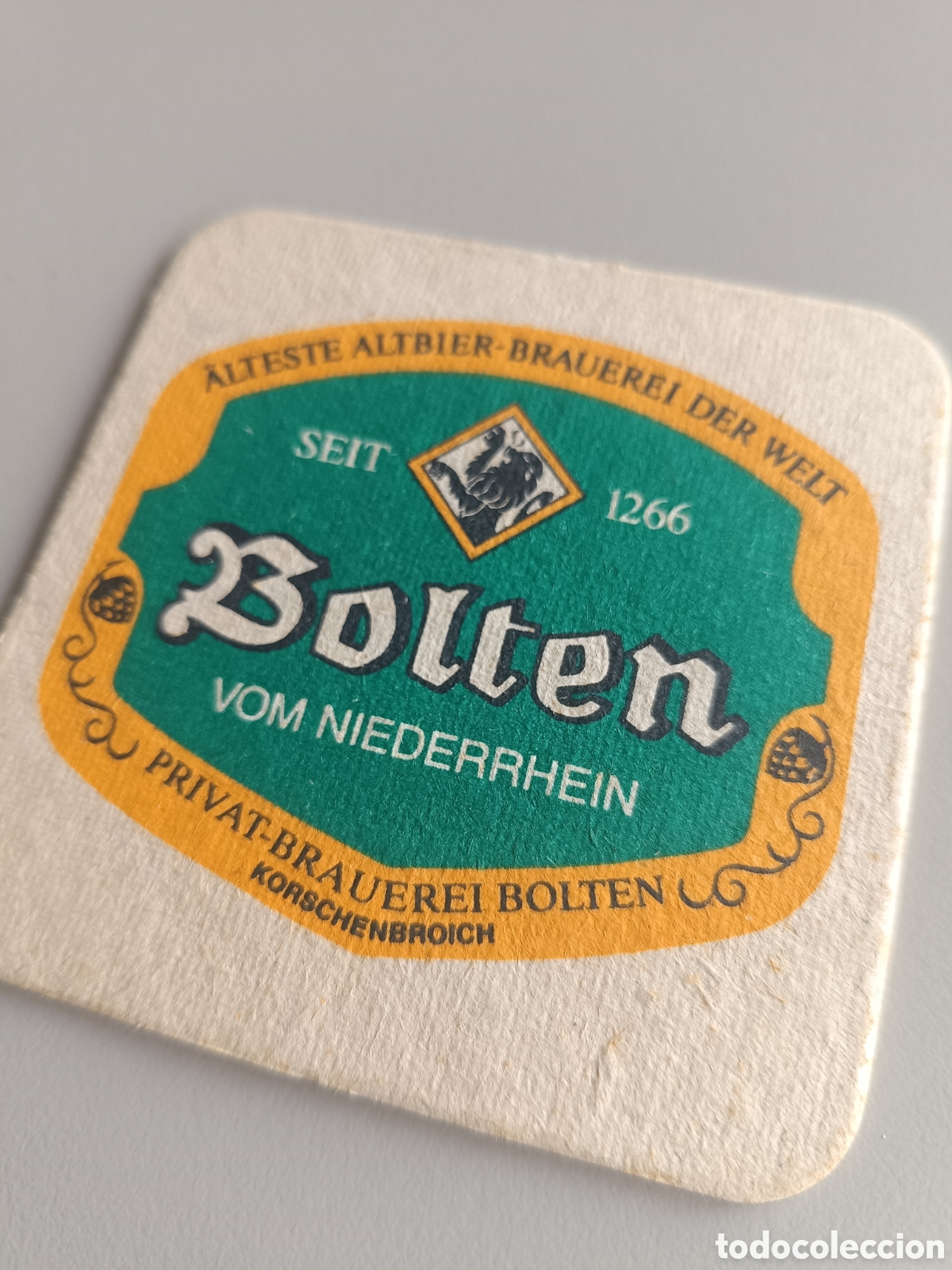 Coleccionismo de cervezas: Posavasos cerveza Bolten