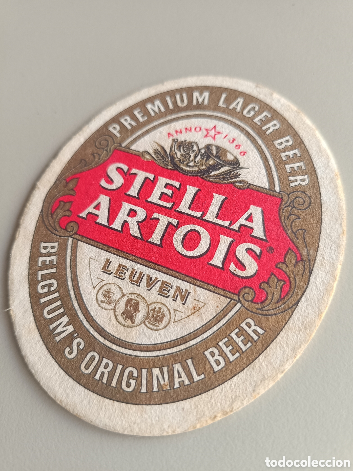 Coleccionismo de cervezas: Posavasos cerveza Stella Artois