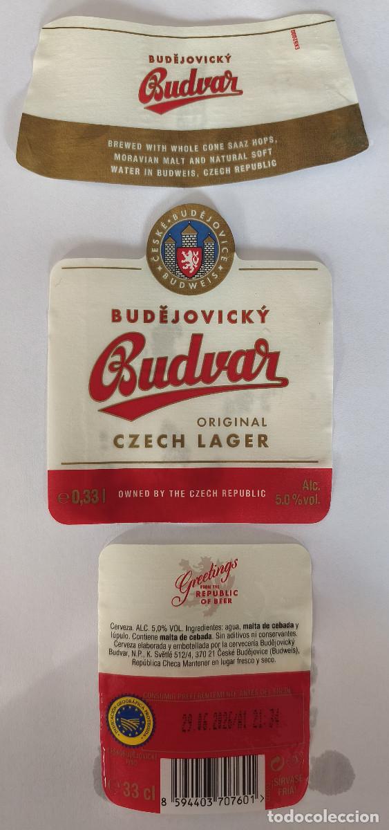 Coleccionismo de cervezas: ETIQUETA CERVEZA - BUD&Ecirc;JOVICK&Yacute; BUDVAR - Rep&uacute;blica Checa