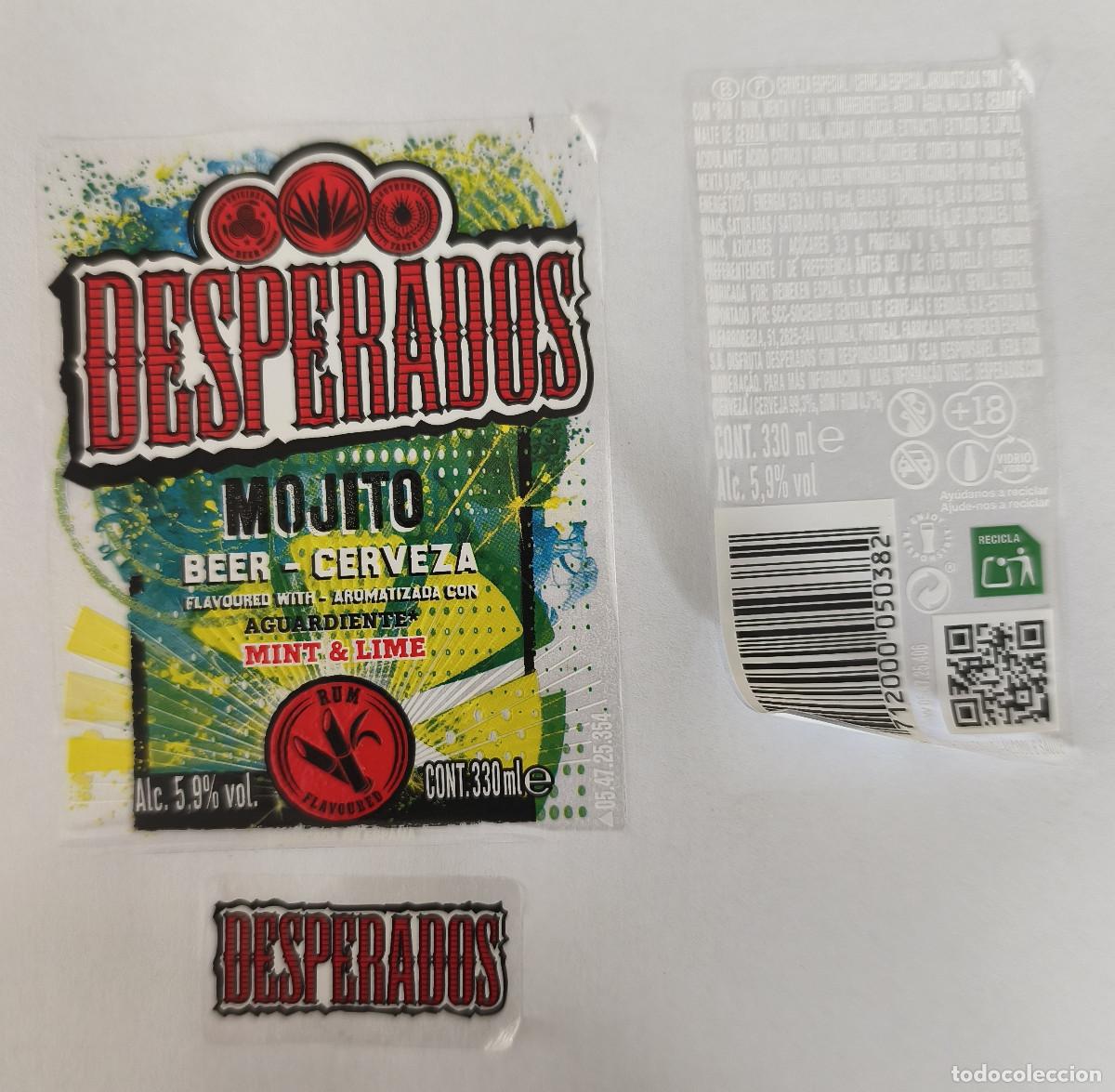 Coleccionismo de cervezas: ETIQUETAS CERVEZA - DESPERADOS MOJITO