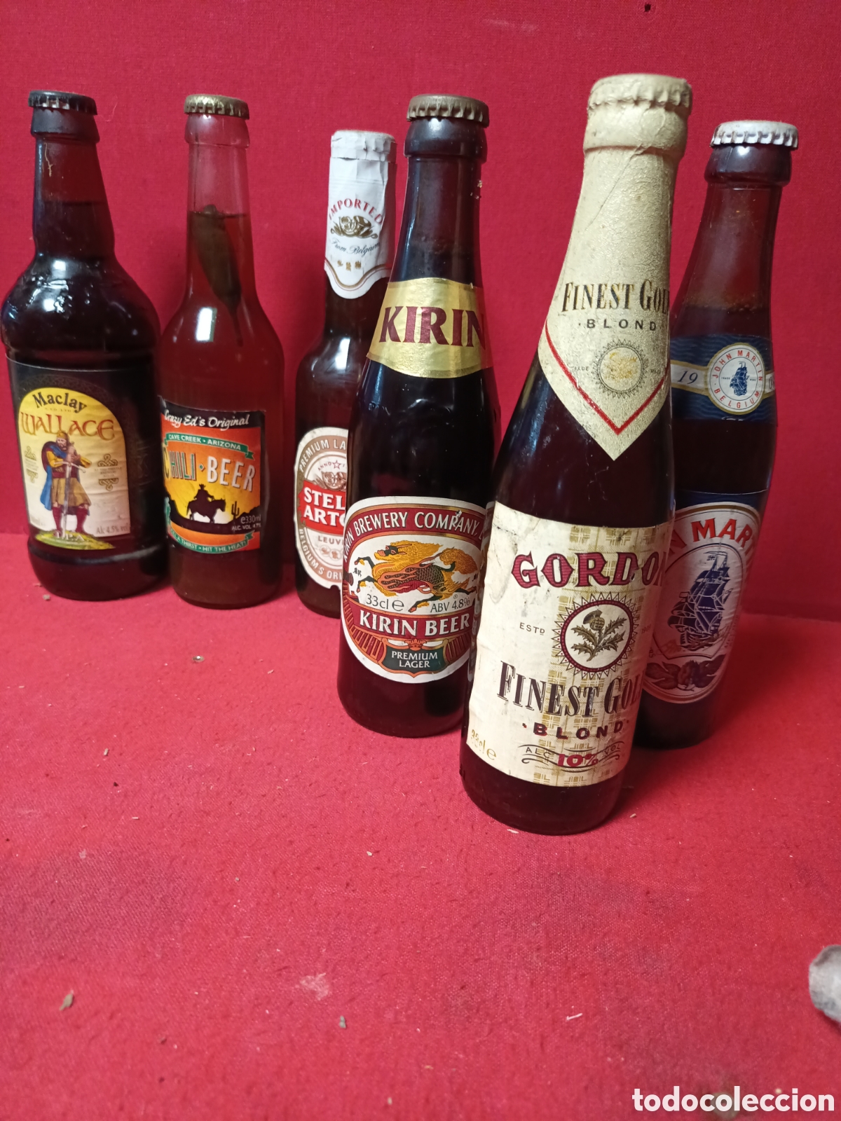 Coleccionismo de cervezas: Lote de 6 cervezas del mundo