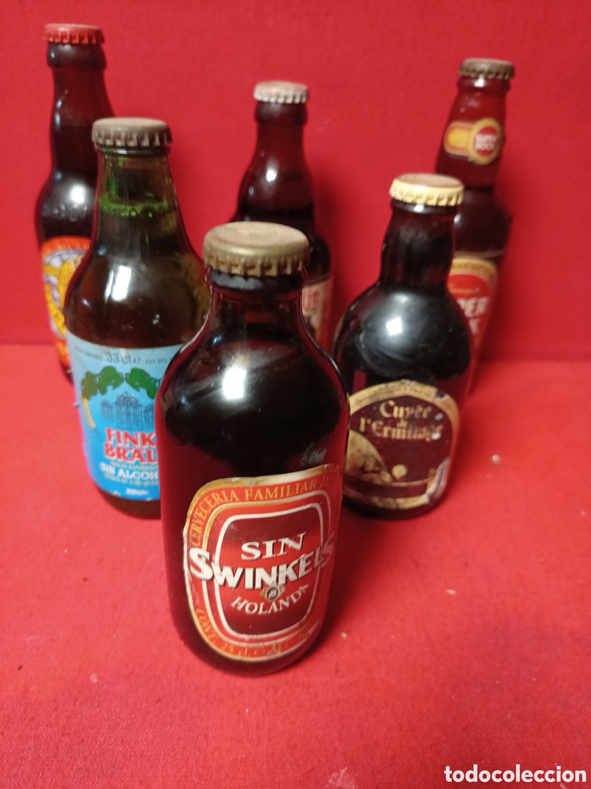 Coleccionismo de cervezas: Lote de 6 cervezas del mundo