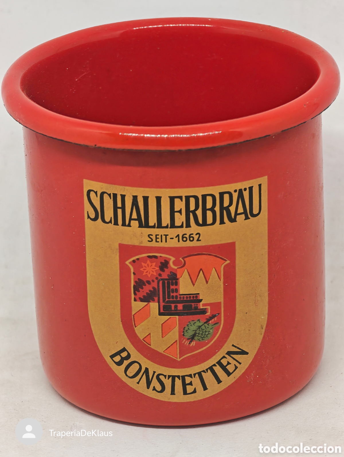 Coleccionismo de cervezas: taza metal Jarra Schallerbr&auml;u - Bonstetten