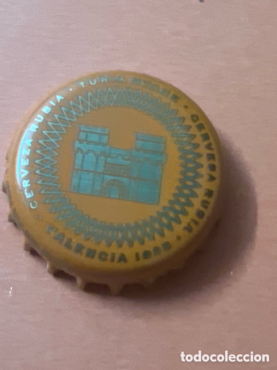 Coleccionismo de cervezas: T4/X158/A5. CHAPA CERVEZA - ESPA&Ntilde;A - Cerveza rubia Turia Stark Valencia 1935