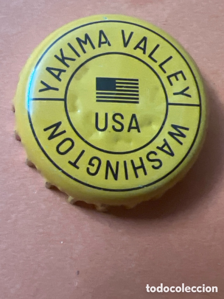 Coleccionismo de cervezas: T4/X158/C3. CHAPA CERVEZA - ESPA&Ntilde;A - Yakima Valley USA Washington