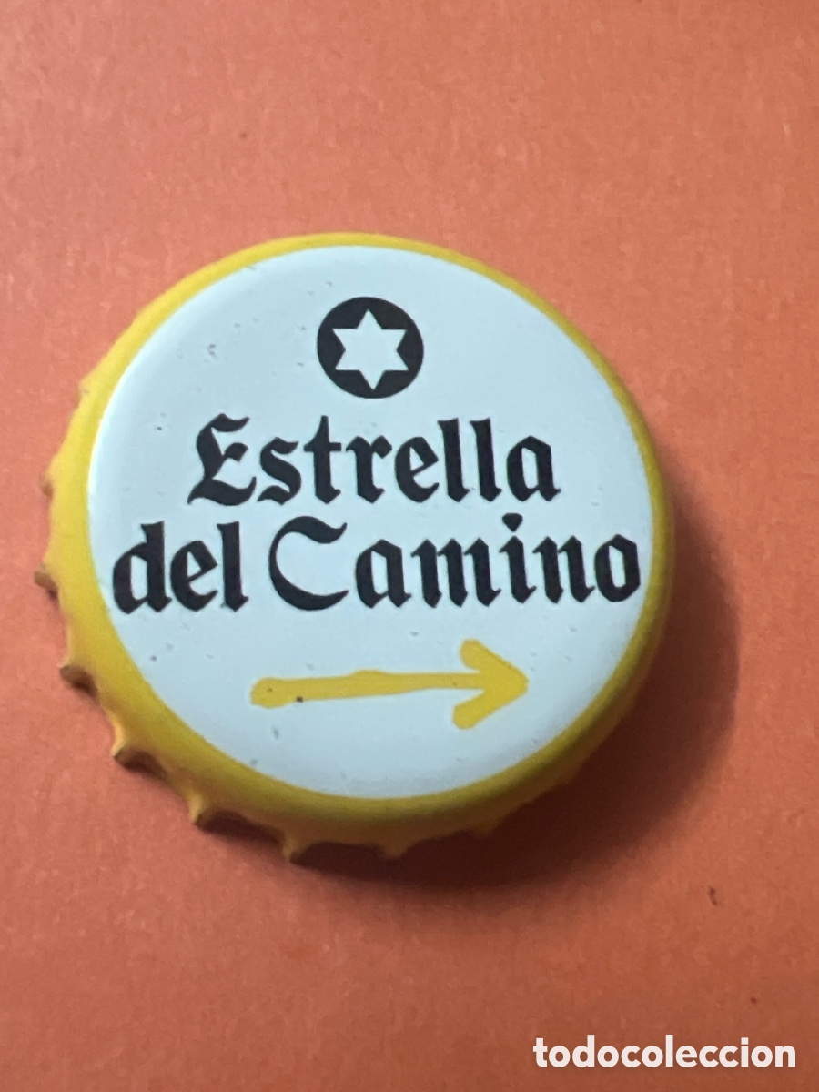 Coleccionismo de cervezas: T4/X158/D2. Chapa Cerveza ESTRELLA DEL CAMINO Estrella Galicia xapa kronkorken tappi