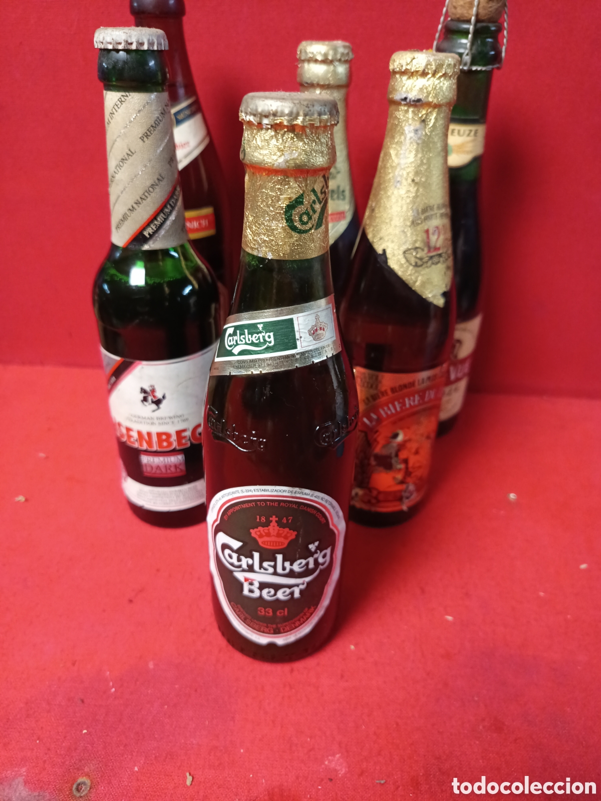 Coleccionismo de cervezas: Lote 6 cervezas del mundo sin abrir