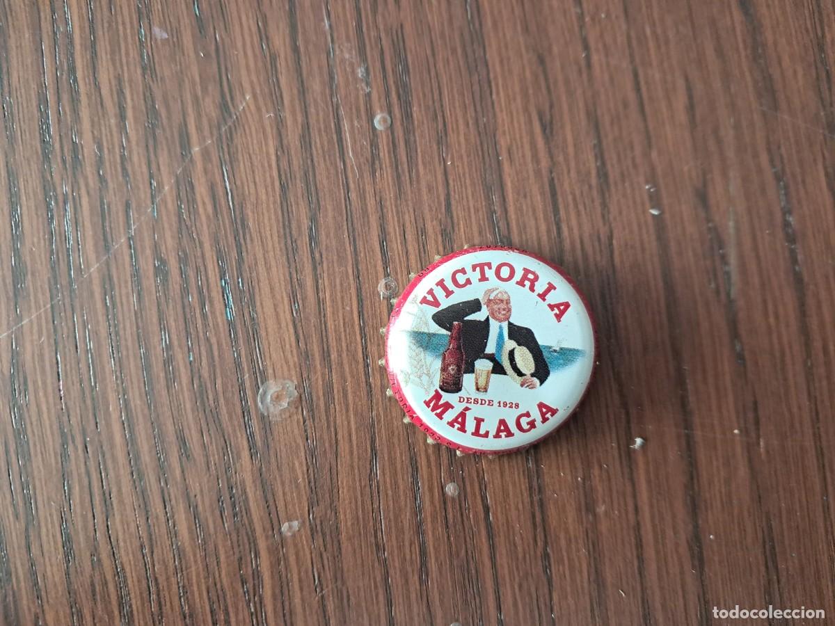 Coleccionismo de cervezas: chapa tap&oacute;n corona de cerveza, Victoria, M&aacute;laga.