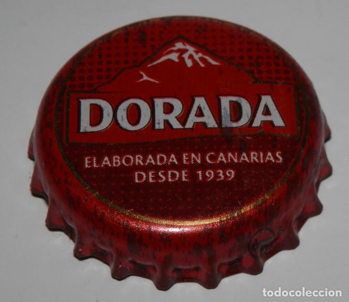 Coleccionismo de cervezas: TAPON CORONA CHAPA DE CERVEZA DORADA - CANARIAS