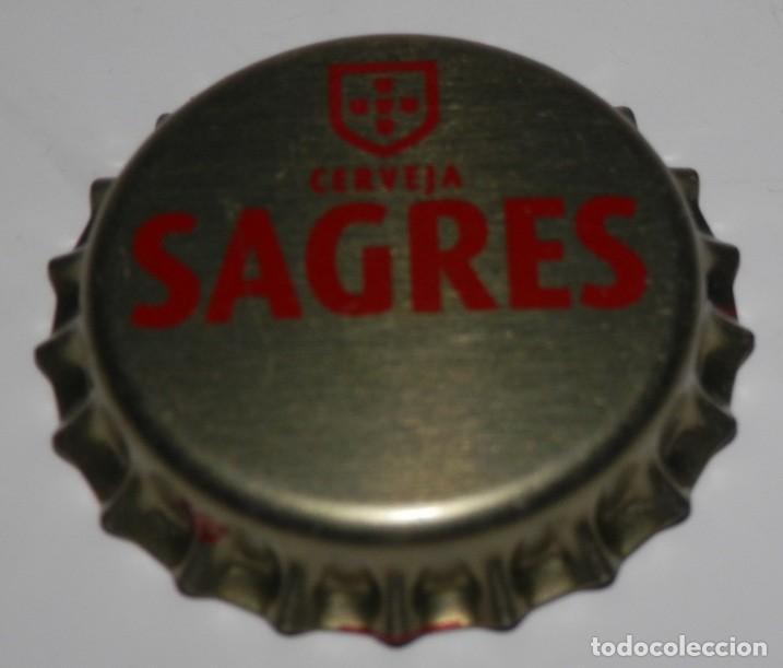 Coleccionismo de cervezas: TAPON CORONA CHAPA DE CERVEZA SAGRES -PORTUGAL