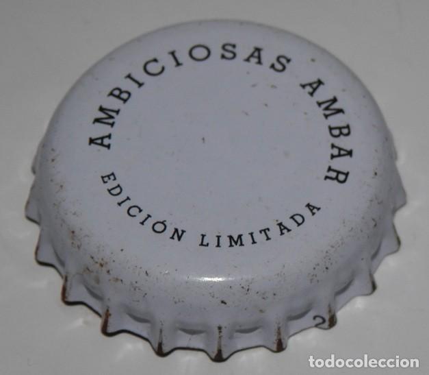 Coleccionismo de cervezas: TAPON CORONA CHAPA DE CERVEZA AMBAR , AMBICIOSAS