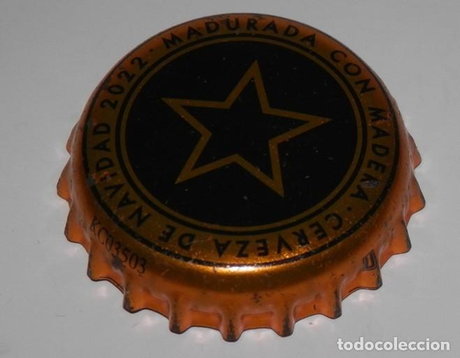 Coleccionismo de cervezas: TAPON CORONA CHAPA DE CERVEZA ESTRELLA GALICIA - NAVIDAD
