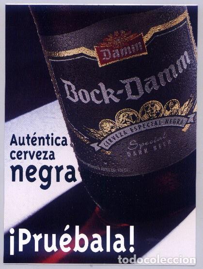 Coleccionismo de cervezas: ADHESIVO - CERVEZA ESPA&Ntilde;A - Bock Damm