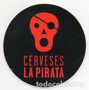 Coleccionismo de cervezas: ADHESIVO - CERVEZA ESPA&Ntilde;A - La Pirata