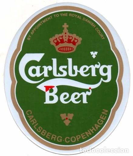 Coleccionismo de cervezas: ADHESIVO - CERVEZA DINAMARCA - Carlsberg
