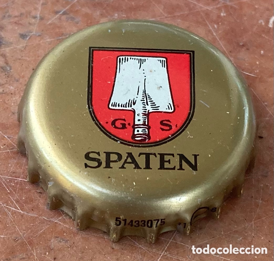 Coleccionismo de cervezas: TAP&Oacute;N CORONA CHAPA CERVEZA BOTTLE CAP BEER BIRRA BIERE SPATEN(3).ALEMANIA--LOTE N.4112--CARMANJO