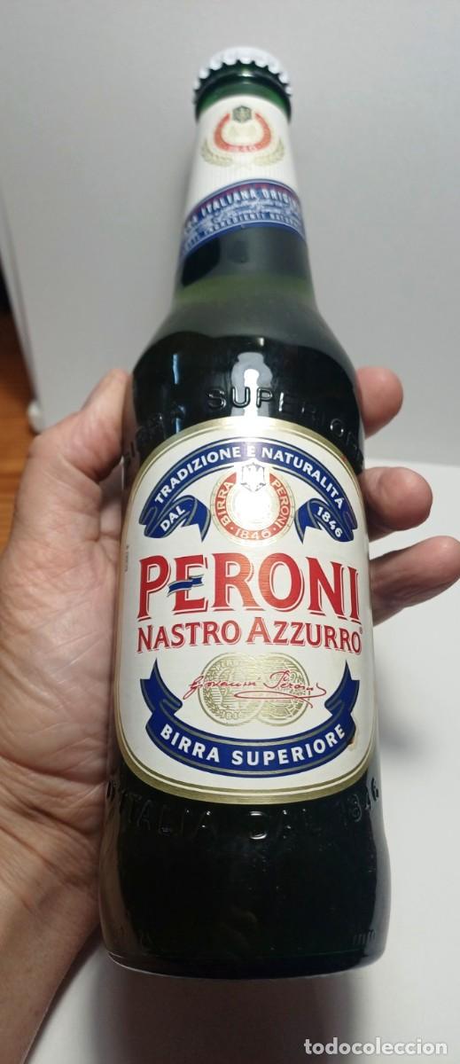 Coleccionismo de cervezas: Botella cerveza Peroni Nastro Azzurro 33 cl, 2008-2009