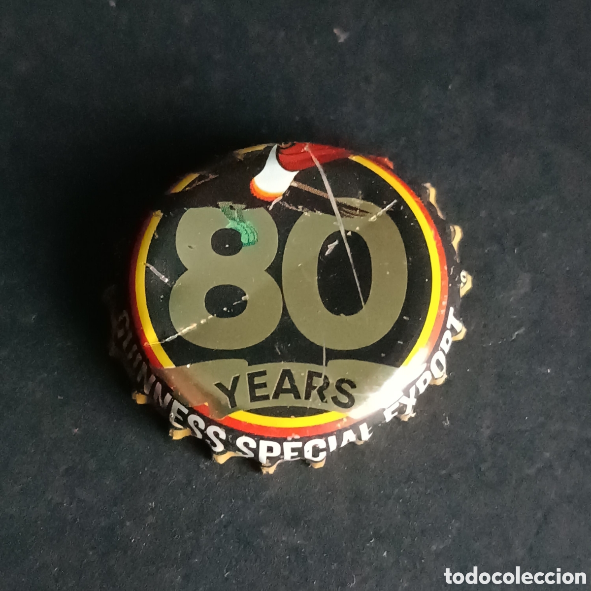 Coleccionismo de cervezas: BOTTLE CAP CHAPA CAPSULE BEER BIER BIERE TAP&Oacute;N CORONA CERVEZA GUINNESS 80 YEARS
