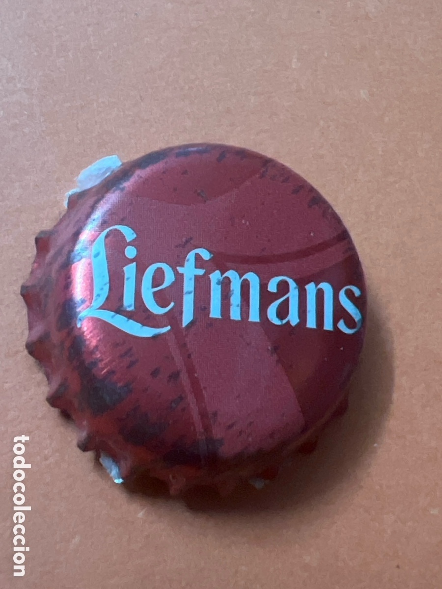 Coleccionismo de cervezas: T347. Chapa tap&oacute;n corona de la cerveza belga LIEFMANS