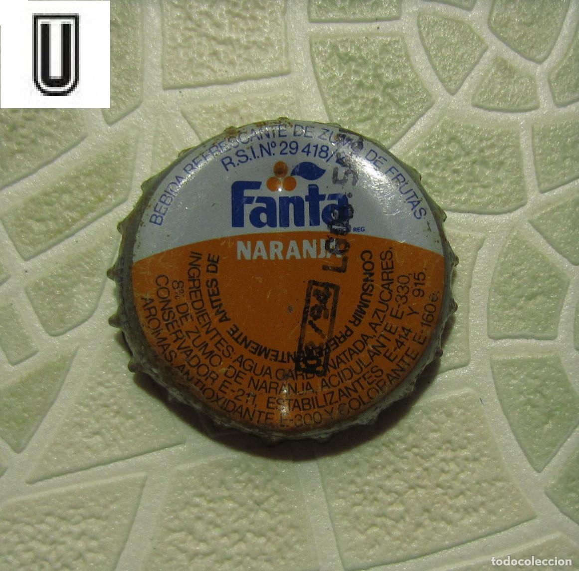 Coleccionismo de cervezas: CHAPAS TAPON CORONA CHAPA REFRESCO FANTA NARANJA