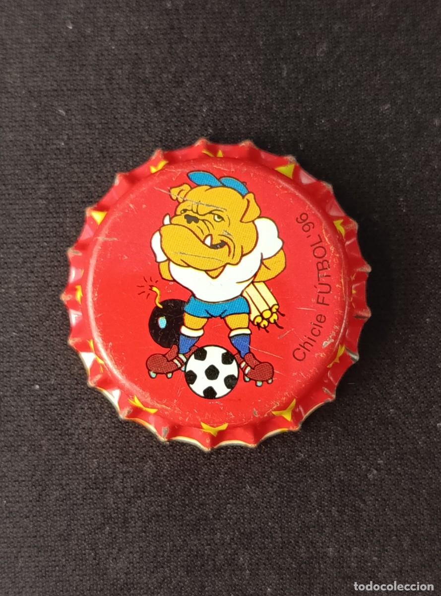 Coleccionismo de cervezas: CHAPA CHICLE FUTBOL 96