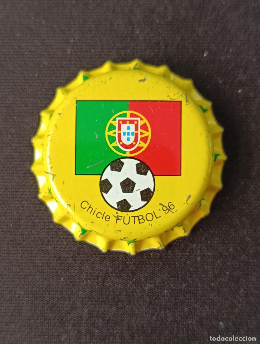 Coleccionismo de cervezas: CHAPA CHICLE FUTBOL 96