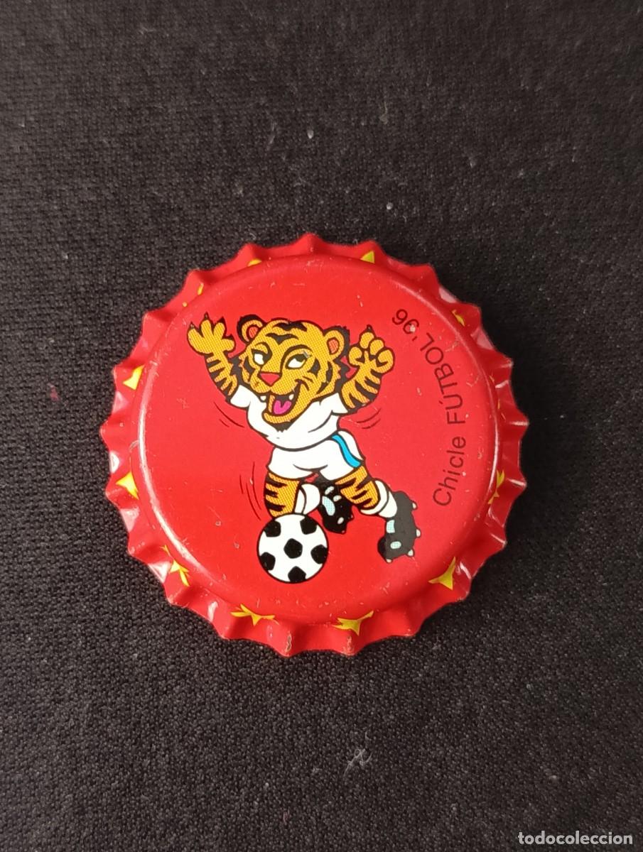 Coleccionismo de cervezas: CHAPA CHICLE FUTBOL 96