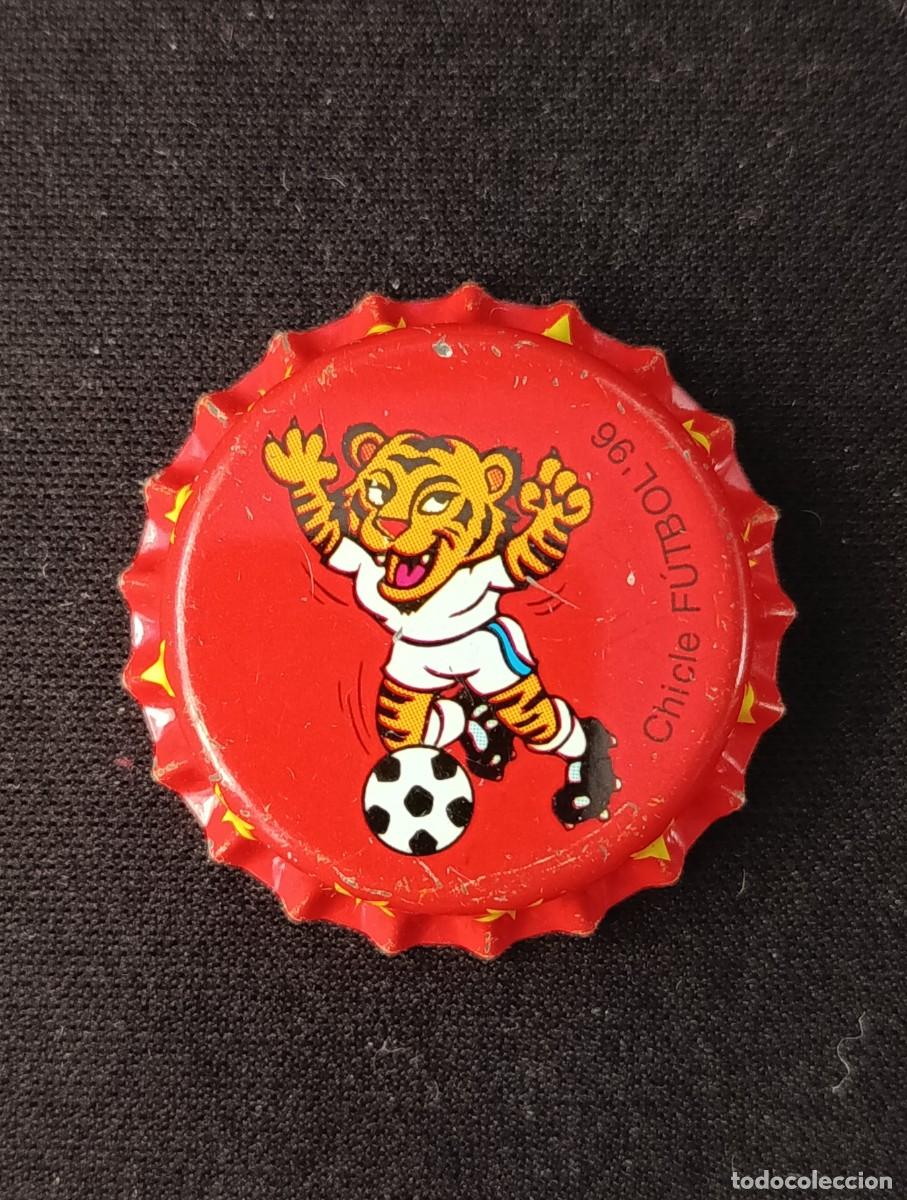 Coleccionismo de cervezas: CHAPA CHICLE FUTBOL 96