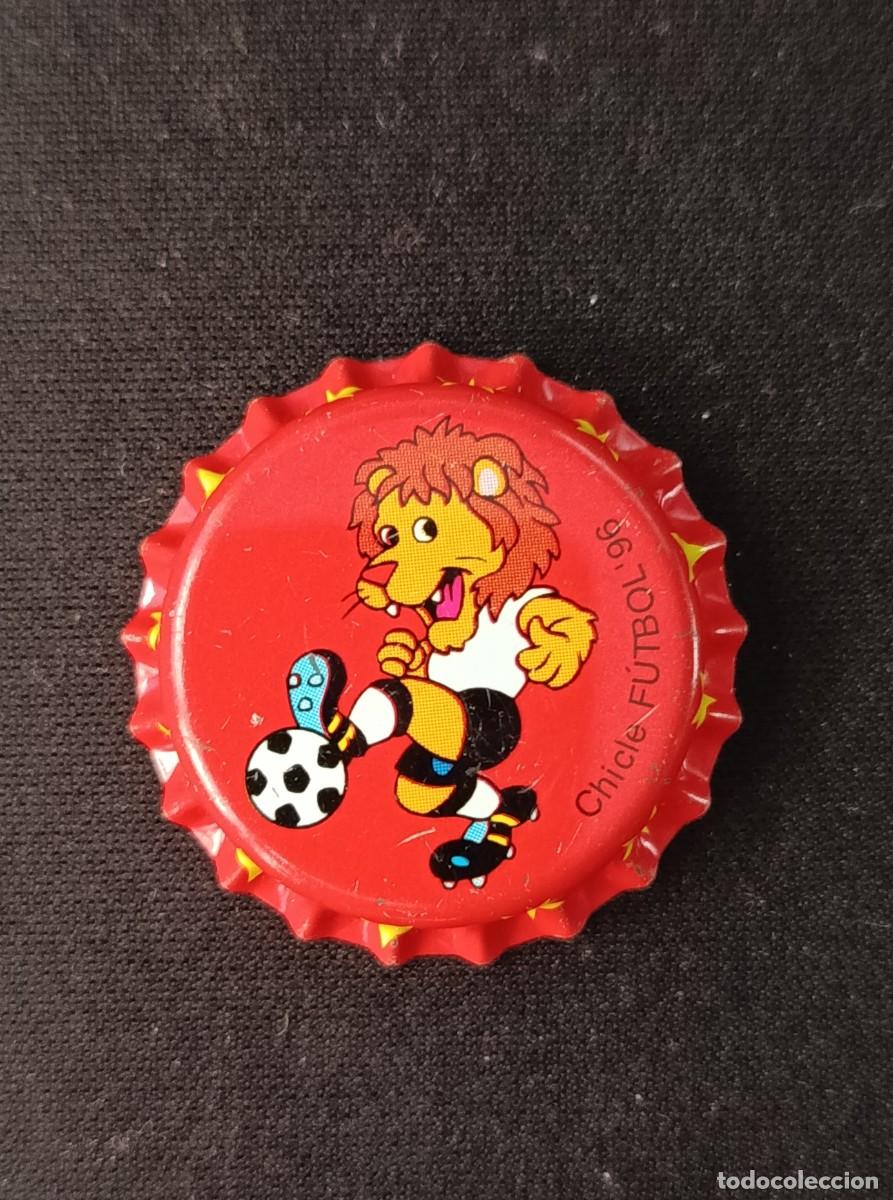 Coleccionismo de cervezas: CHAPA CHICLE FUTBOL 96