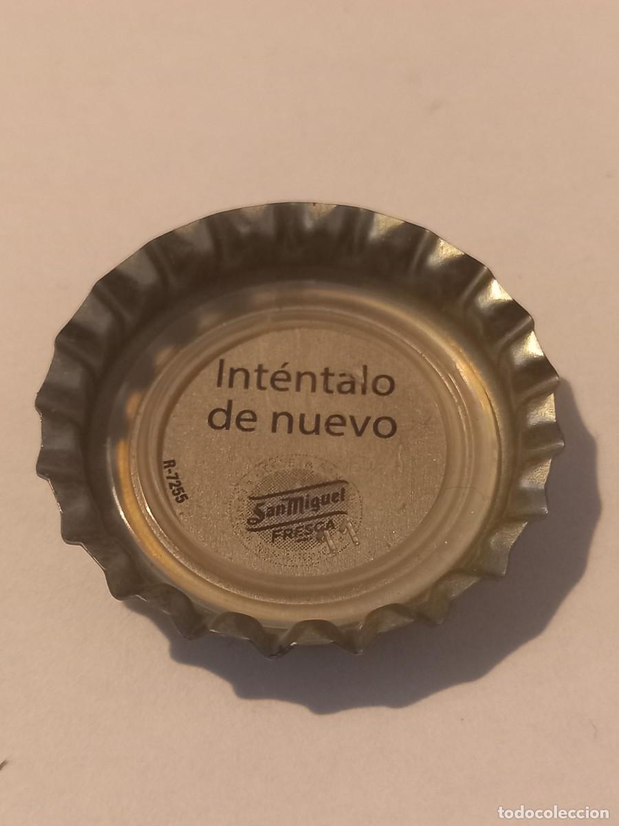 Coleccionismo de cervezas: CHAPA CERVEZA SAN MIGUEL, FRESCA. INT&Eacute;NTALO DE NUEVO