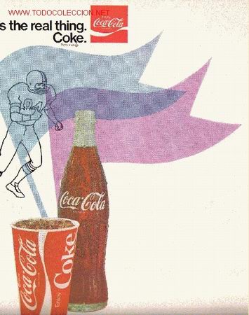 Collectionnisme de Coca-Cola et Pepsi: Poster Coca-cola. Original USA a&ntilde;os 50. Coke