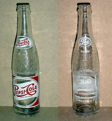 Sammeln von Coca-Cola und Pepsi: ANTIGUA BOTELLA DE PEPSI