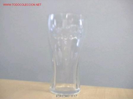 Coleccionismo de Coca-Cola y Pepsi: VASO DE COCA COLA LETRAS EN RELIEVE - Foto 1