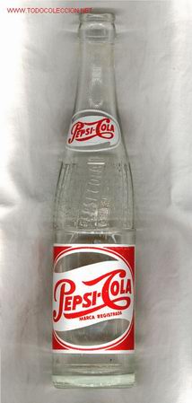 Colecionismo de Coca-Cola e Pepsi: CURIOSA  BOTELLA DE  PEPSI-COLA