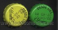 Coleccionismo de Coca-Cola y Pepsi: 2chapas- refrescos